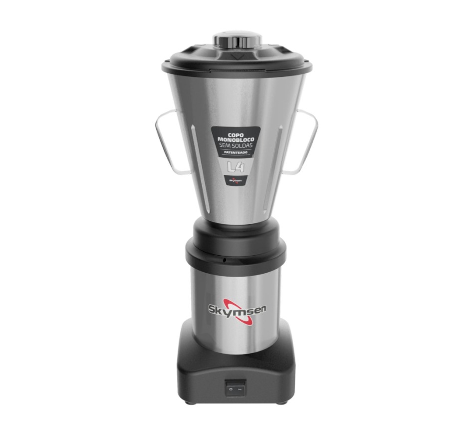Liquidificador Comercial Skymsen Inox Copo Monobloco 4 Litros L4 Bivolt