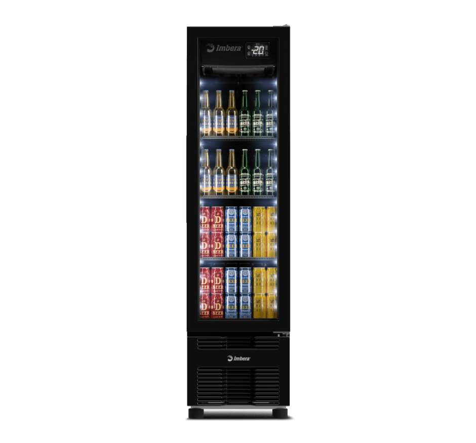 Cervejeira Imbera 244 Litros Porta de Vidro FULL BLACK CCV144 Bivolt Inverter