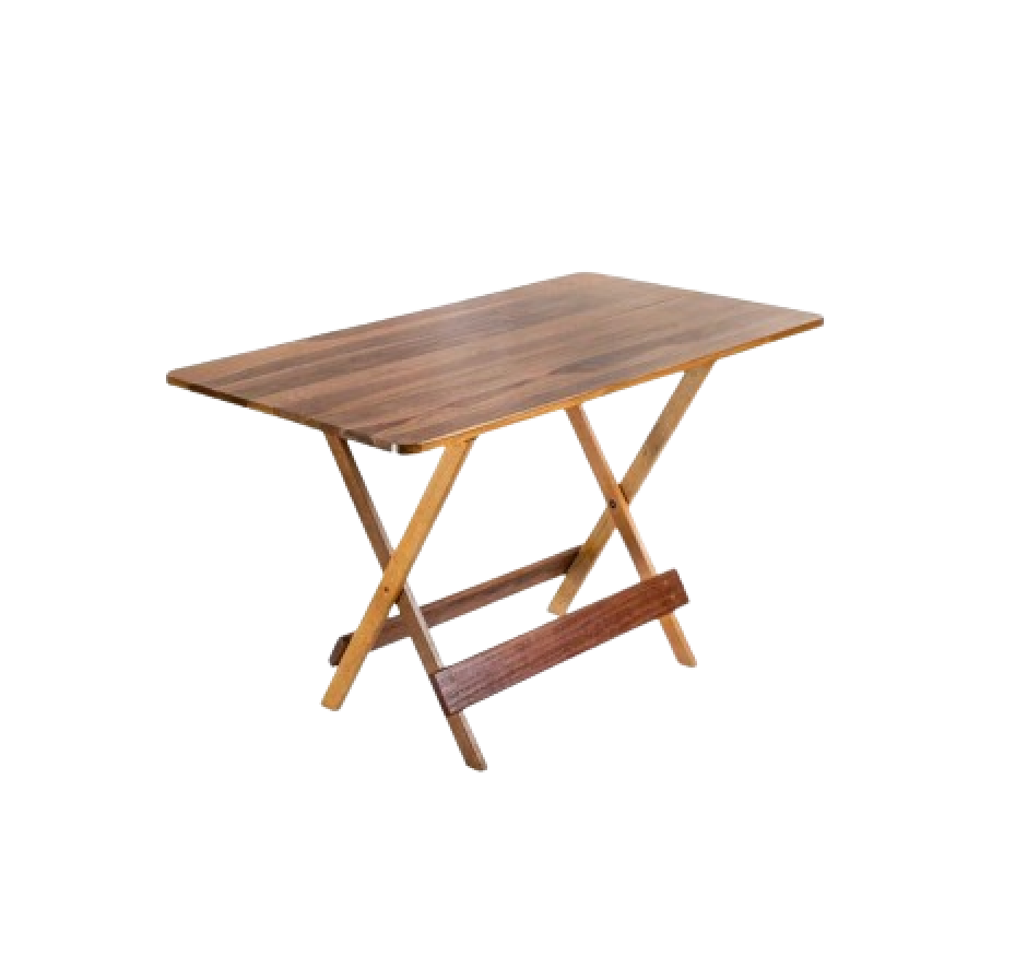 Mesa de Madeira Dobrável Mel 120x70cm Maplan