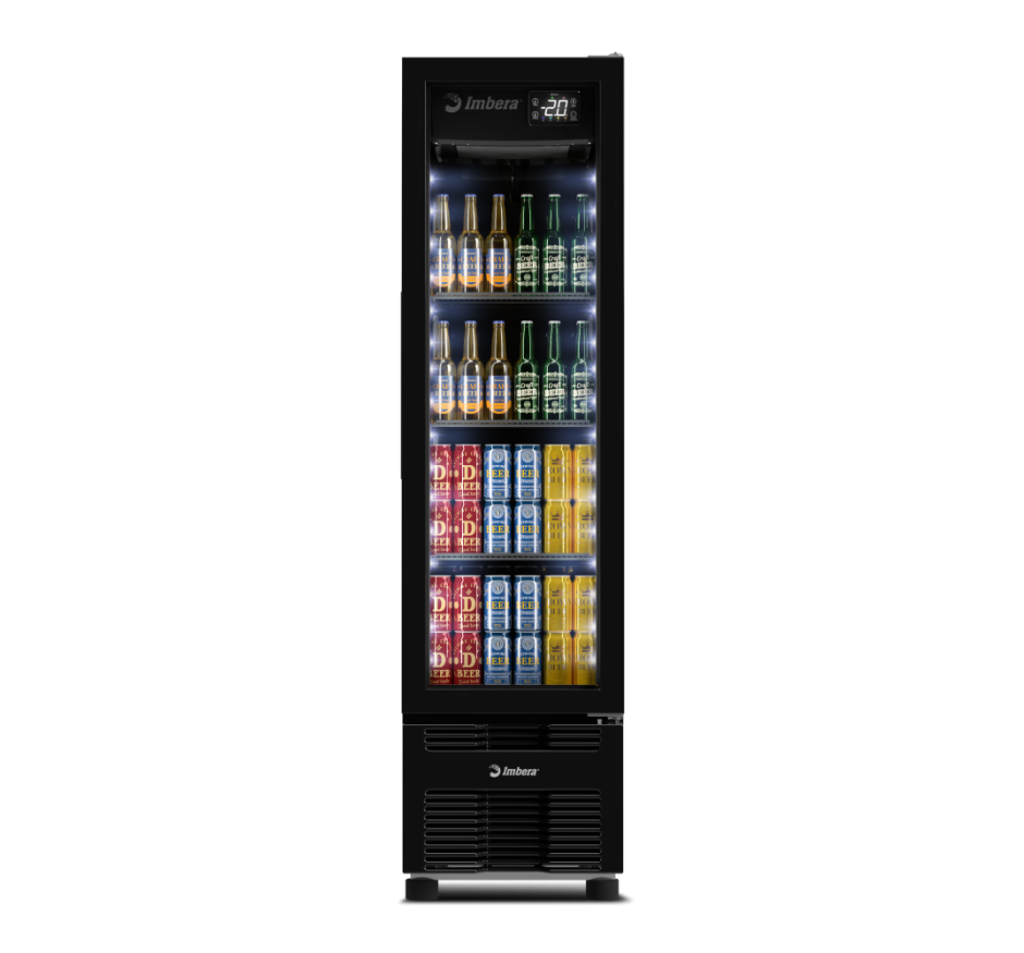 Cervejeira Imbera 244 Litros Porta de Vidro FULL BLACK CCV144 127v