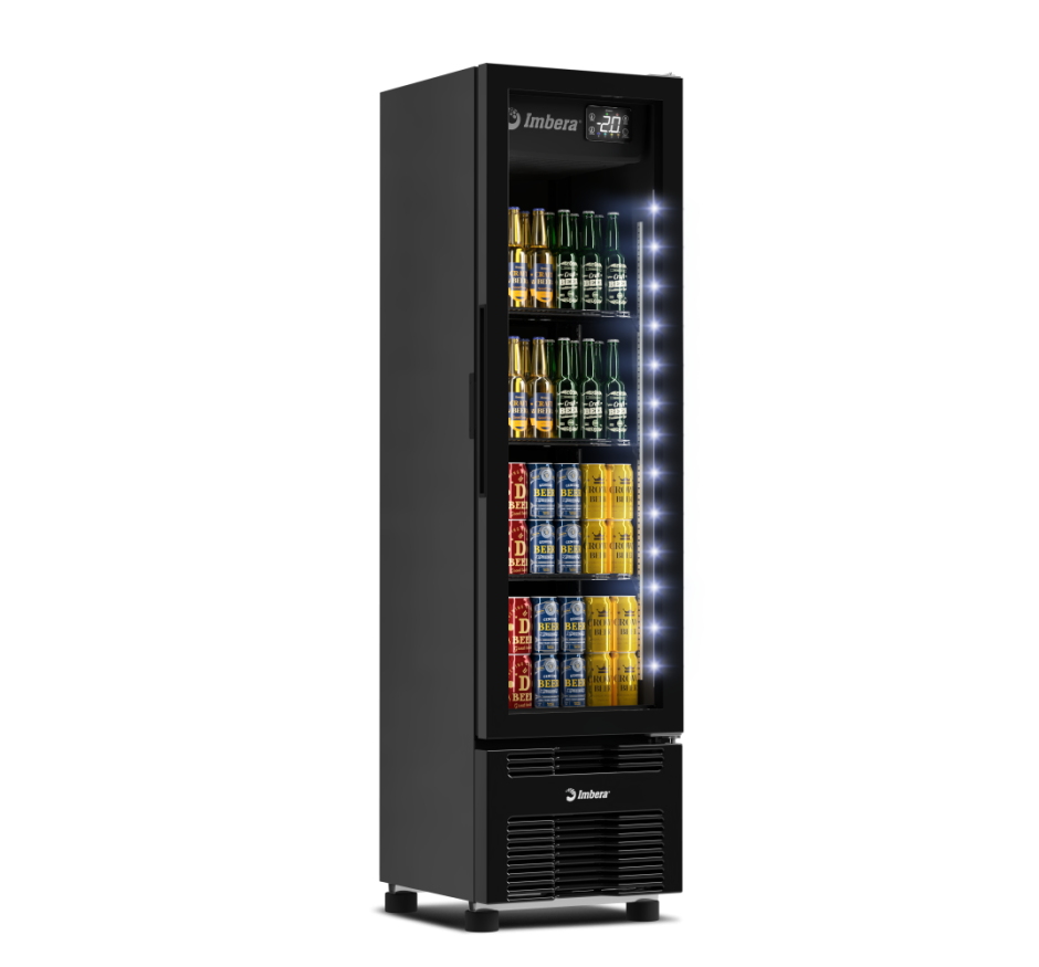 Cervejeira Imbera 244 Litros Porta de Vidro FULL BLACK CCV144 127v