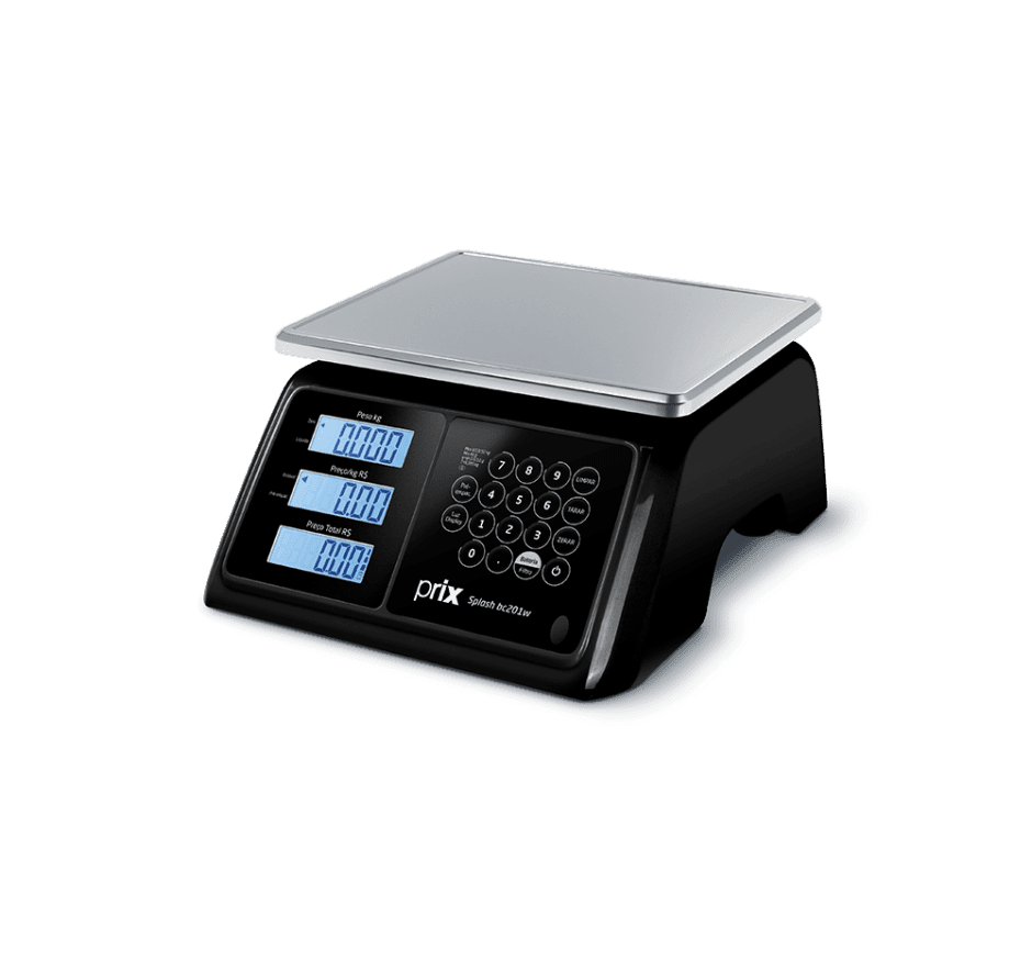 Balança Comercial Toledo A Prova D'Água BC201W Prix 32Kg com Bateria Interna (BC200W003)
