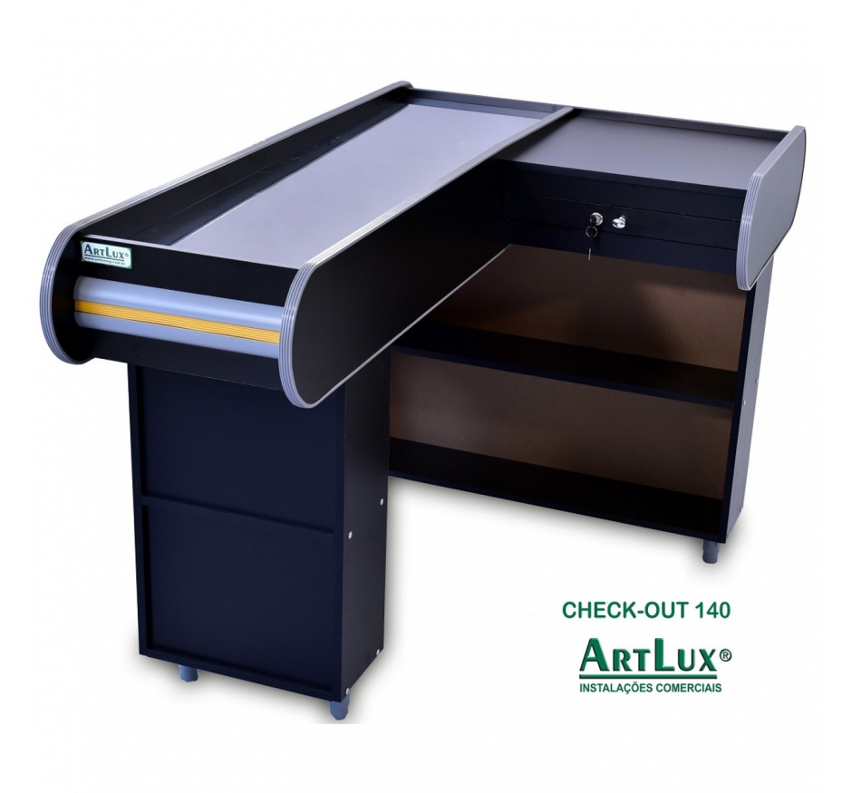 Check Out Preto1,40M Artlux Linha Dark