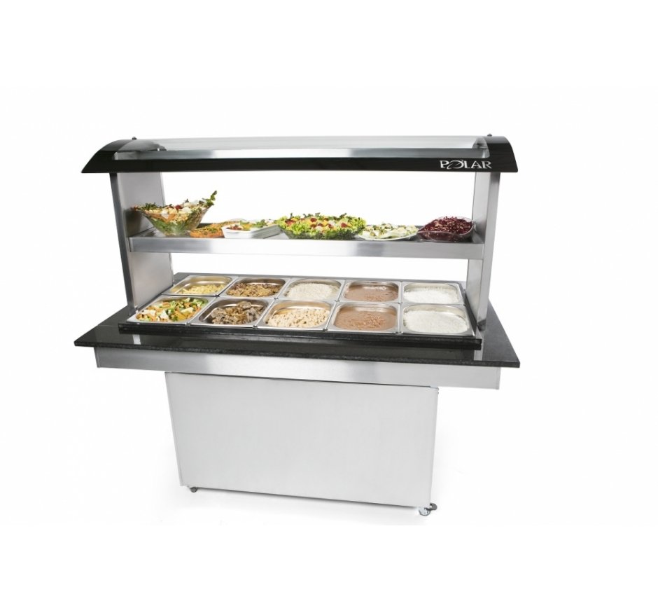 Buffet Self Service Polar Conjugado para 12 Cubas Quentes e 6 Travessas Frias BRQ12F6 - 220V (Cubas e Travessas Não Acom