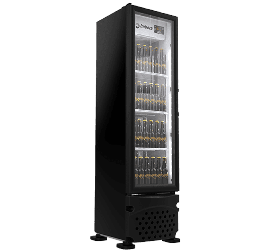 Cervejeira Imbera 229 Litros Porta de Vidro Preto CCV144-220V