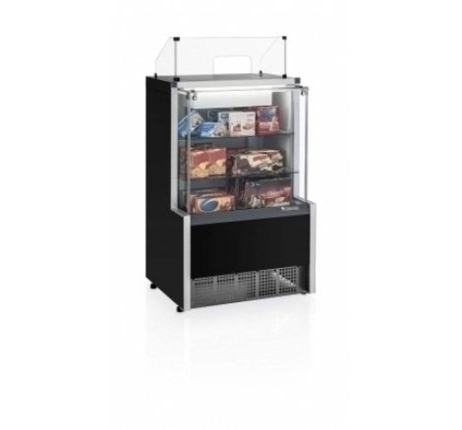 Vitrine neutra caixa Gelopar 0,75cm  - MPXA-075R PRETO