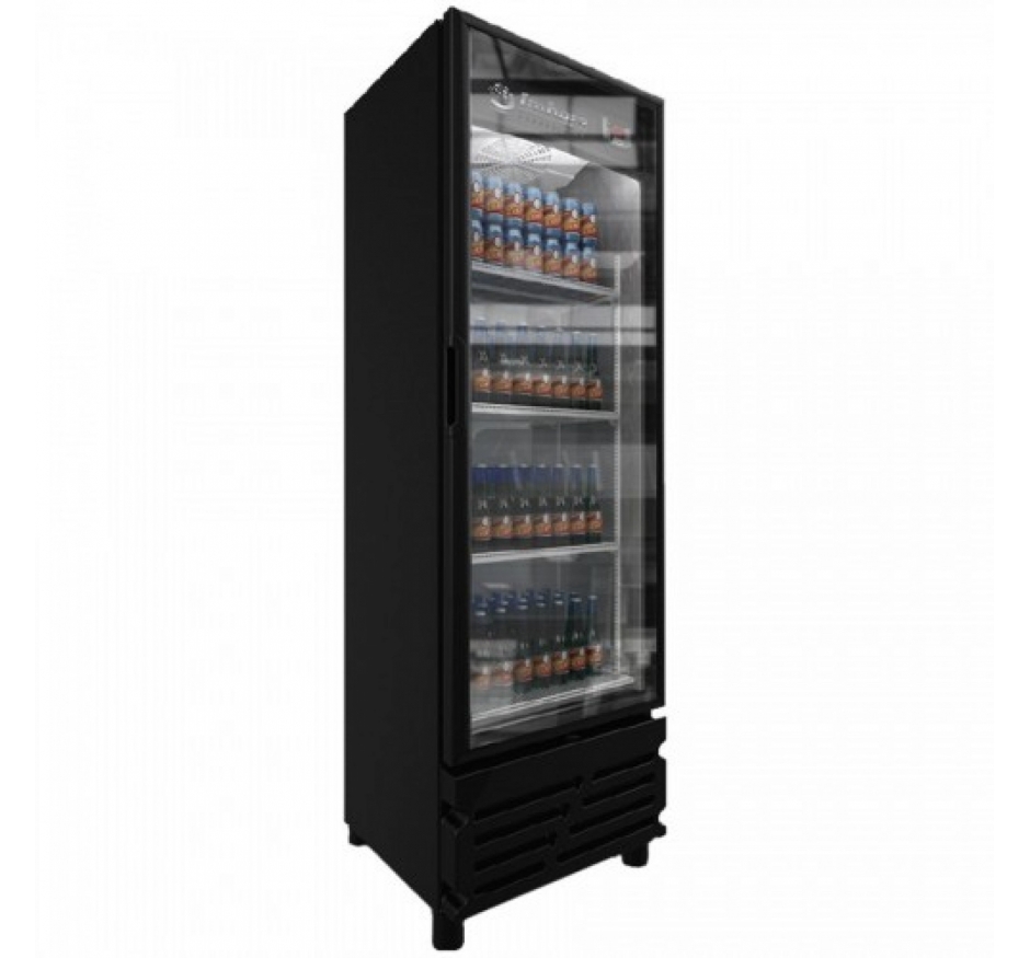 Cervejeira Imbera 522 Litros Porta de Vidro Preta CCV355-220V