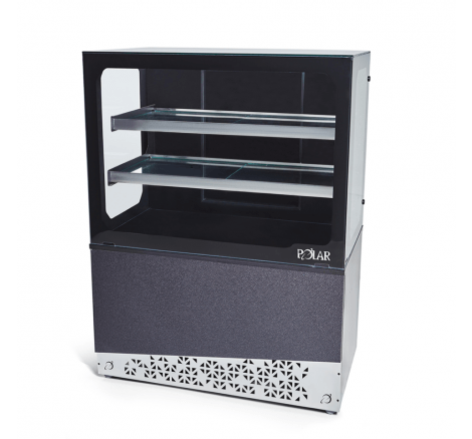 Vitrine Refrigerada Black Gourmet 1,00m Polar Modelo BGVR-100-220v