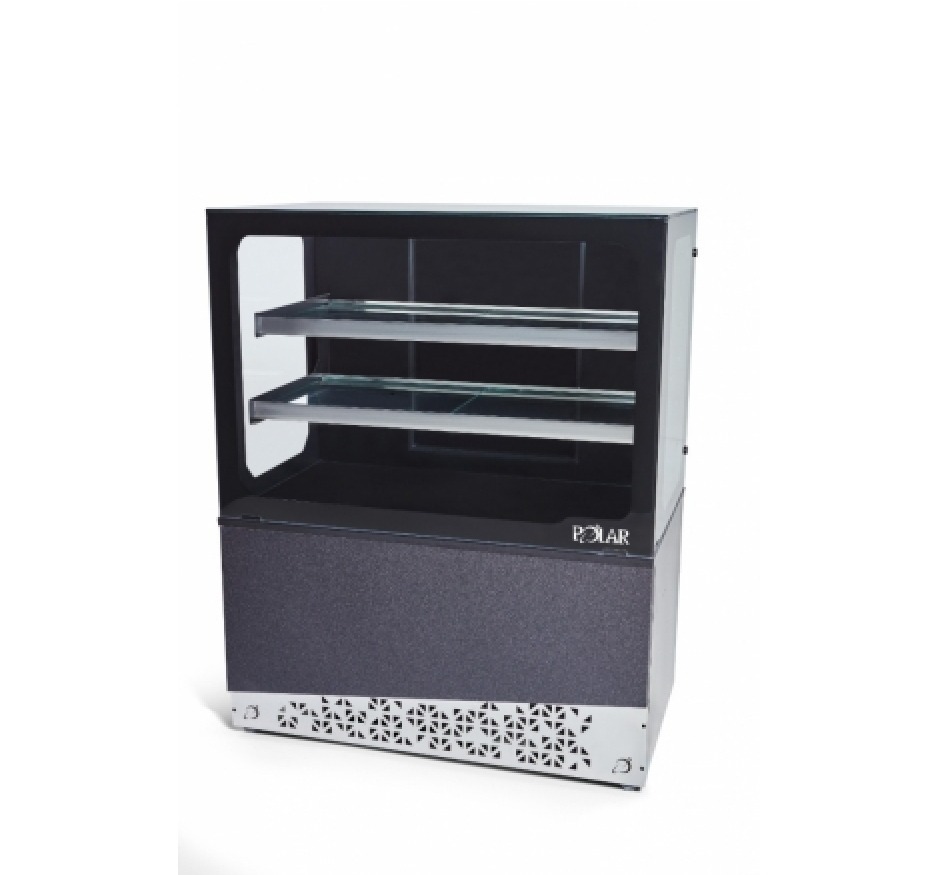 Vitrine Natural Black Gourmet 1,00m Polar Modelo  BGVN-100