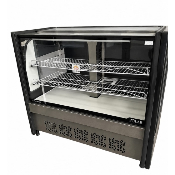 Balcão Torta Polar 1,25M Preto Platinum PVRT 220v