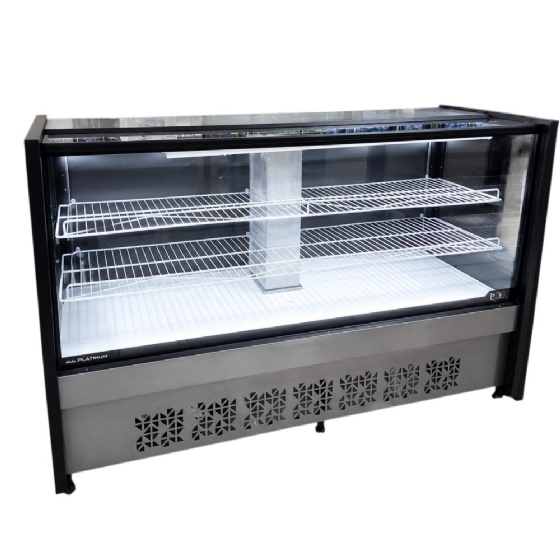 Balcão Torta Polar 1,75M Preto Platinum PVRT 220v