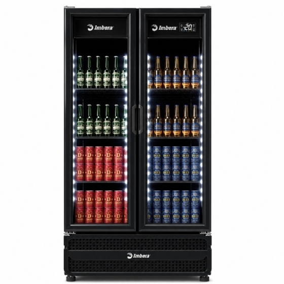 Cervejeira Imbera 754 Litros 02 Portas de Vidro FULL BLACK CCV480 220v