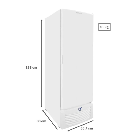 Freezer Vertical Tripla Ação 569 Litros Fricon Porta Cega Preto VCET569-127v