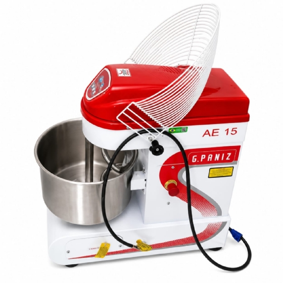 Amassadeira Espiral Digital 15 Kg Monofásica Epóxi 3 Velocidades G.Paniz AE15G2 220V
