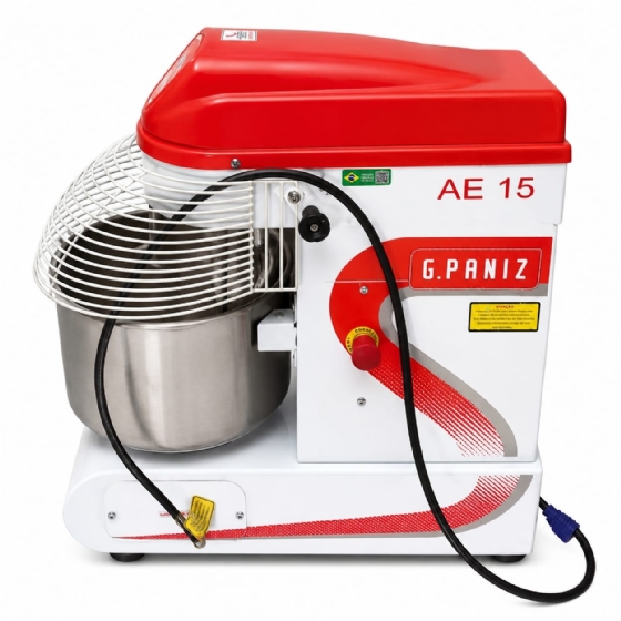 Amassadeira Espiral Digital 15 Kg Monofásica Epóxi 3 Velocidades G.Paniz AE15G2 220V