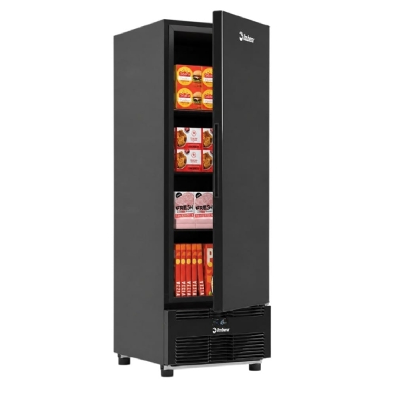 Freezer Vertical Tripla  Ação Porta Cega Preto Imbera EVZ21 127v