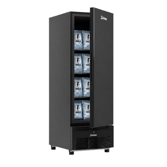 Freezer Vertical Tripla  Ação Porta Cega Preto Imbera EVZ21 127v