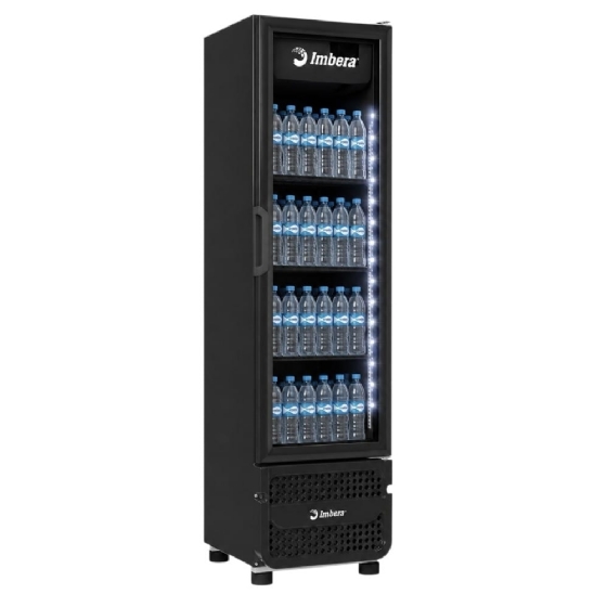 Refrigerador Expositor Vertical Imbera 244 Litros FULL BLACK Bivolt Inverter VR08