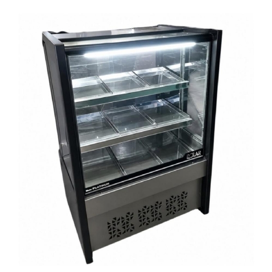 Balcão Estufa 0,80M Polar Preto Platinum PVE 220V
