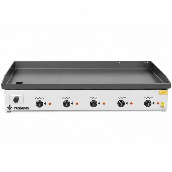 Chapa Elétrica 1,20m Inox Inox Venâncio 6,35mm de Espessura CE120 220v