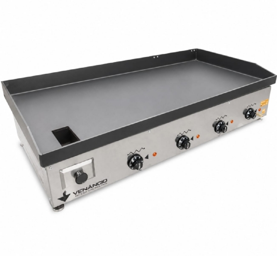 Chapa Elétrica 100cm Inox Venâncio 6,35mm de Espessura CE100 220v