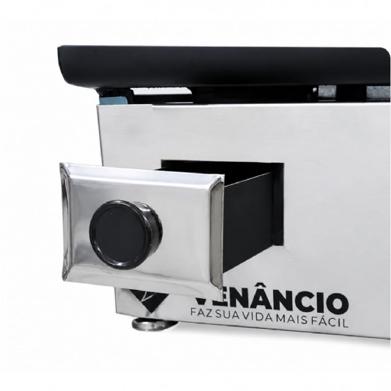 Chapa Bifeteira Elétrica 80cm Venâncio Deguste Luxo 6,35mm de Espessura CE80 220V