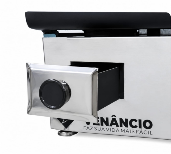 Chapa Elétrica 65cm Inox Venâncio 6,35mm de Espessura CE65 220v