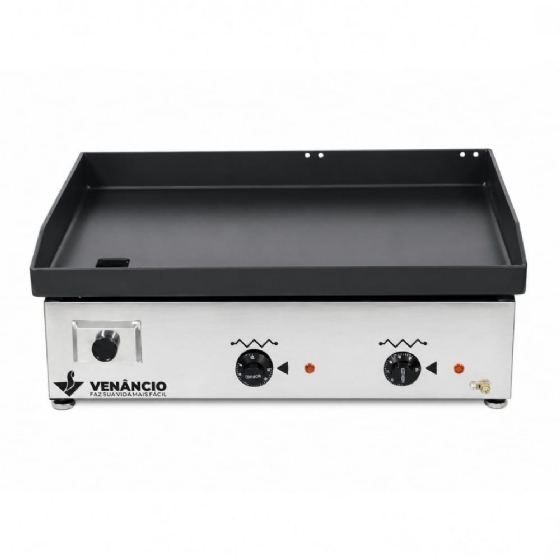 Chapa Elétrica 65cm Inox Venâncio 6,35mm de Espessura CE65 220v