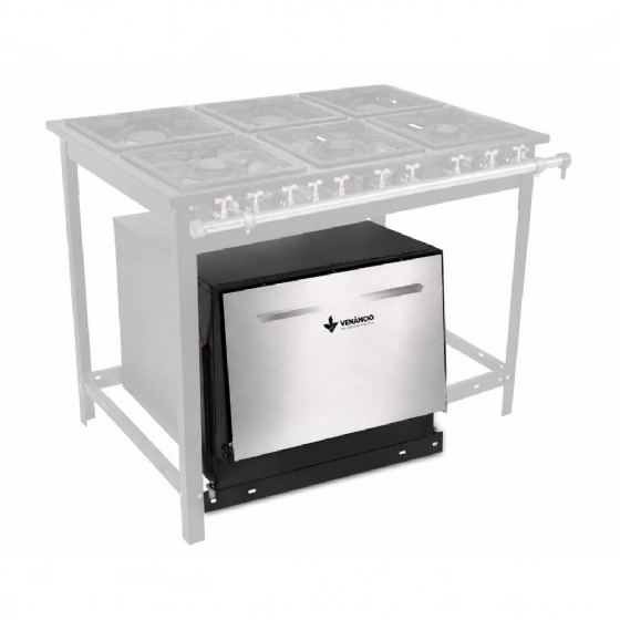 Forno Industrial a gás para Fogão Extra Porta Inox Venâncio F60