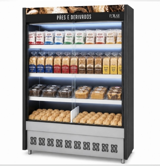 Vitrine Natural de Padaria 1,40M Polar MVAPS-140