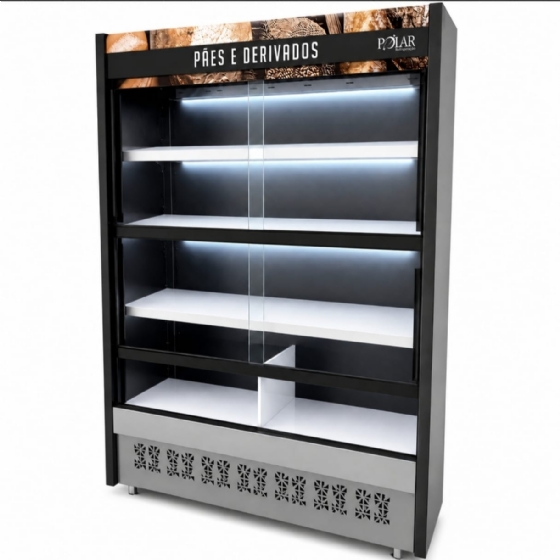 Vitrine Natural de Padaria 1,40M Polar MVAPS-140