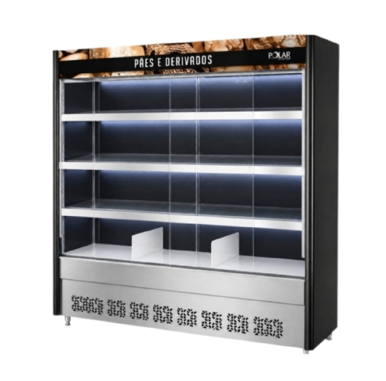 Vitrine Natural de Padaria 2,10M Polar MVAPS-210