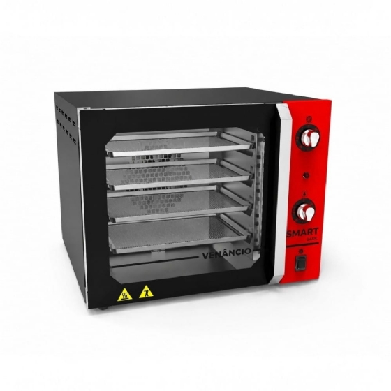 Forno Convector Smart Basic Elétrico Venâncio 4 Esteiras Vermelho FCSB4E 220v