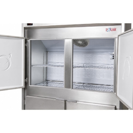 Geladeira comercial Polar 4 portas Inox 995L GCI125- 127v