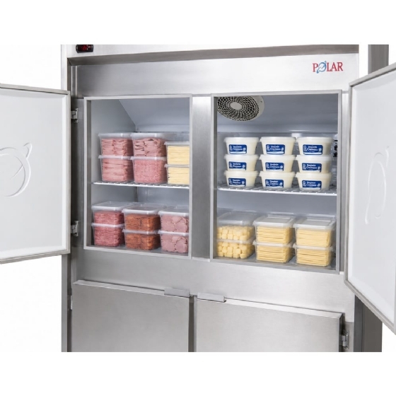 Geladeira comercial Polar 4 portas Inox 995L GCI125- 127v