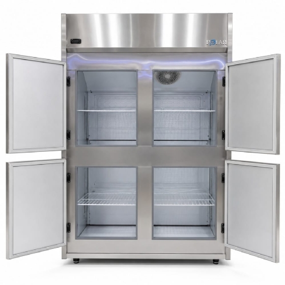 Geladeira comercial Polar 4 portas Inox  995L GCI125- 220v