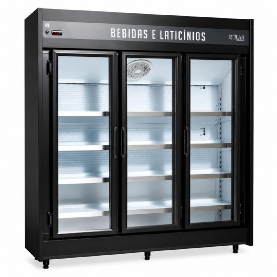 Expositor Refrigerado Auto Serviço Polar 1.80m 3 Portas PEVCA-220v
