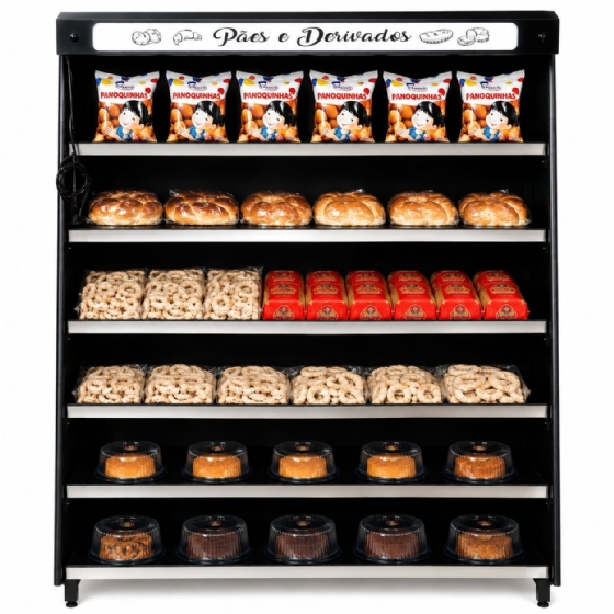 Vitrine Natural de Padaria 1,90M Polar VASCAP-190