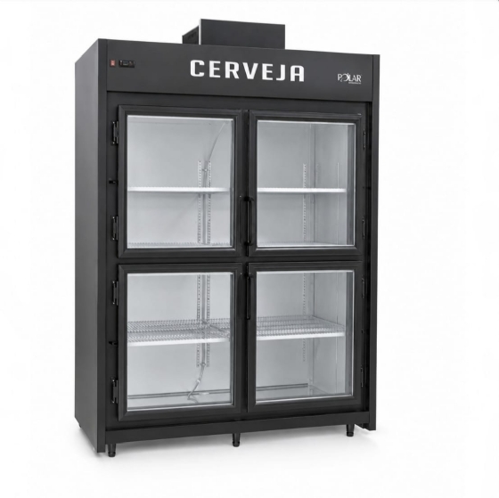 Minicâmara Cervejeira 30 Caixas 4 Portas De Vidro Polar MCB150PV 220v