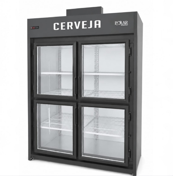 Minicâmara Cervejeira 30 Caixas 4 Portas De Vidro Polar MCB150PV 220v