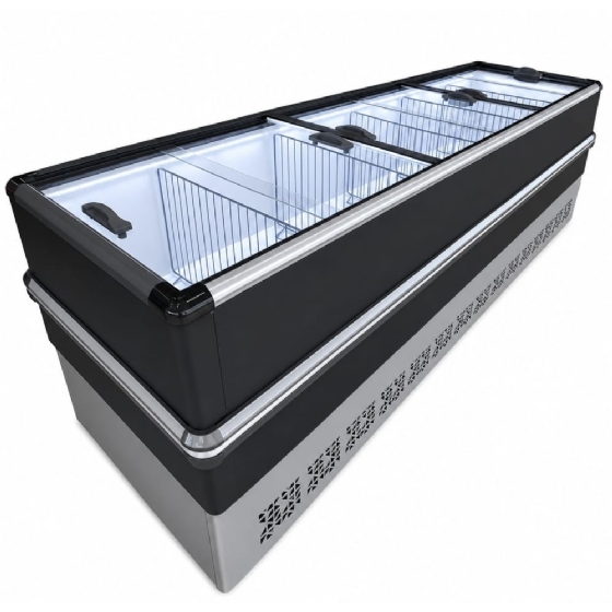 Ilha de Congelados Polar Dupla Ação Vidro Reto 3M LIGHT EICL 220V