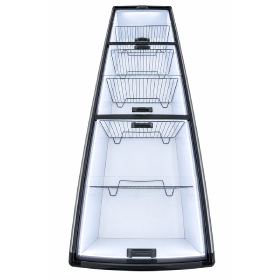 Ilha de Congelados Polar Dupla Ação Vidro Reto 3M LIGHT EICL 220V