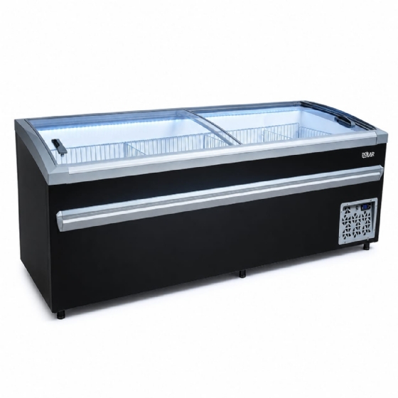 Ilha de Congelados Polar Vidro Reto 2,20M EIC 220 PLUS 220V