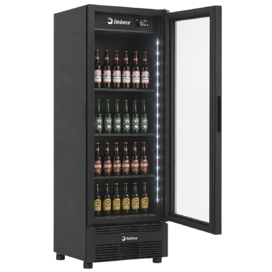 Cervejeira Imbera 569 Litros Porta de Vidro FULL BLACK CCV355 127v