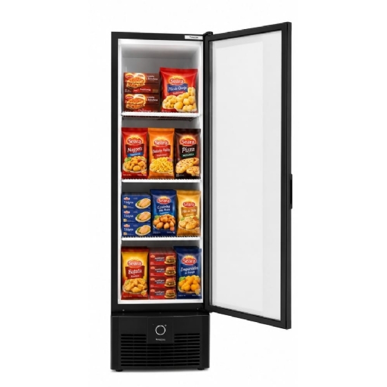 Freezer Vertical Tripla Ação 284 Litros Fricon Porta Cega Preto VCET 284C-220v