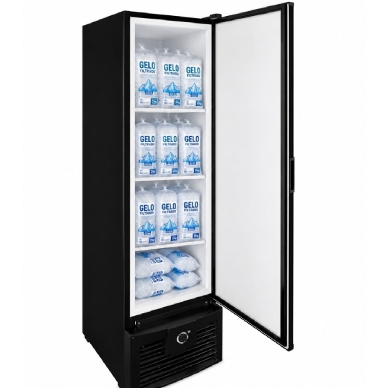 Freezer Vertical Tripla Ação 284 Litros Fricon Porta Cega Preto VCET 284C-220v