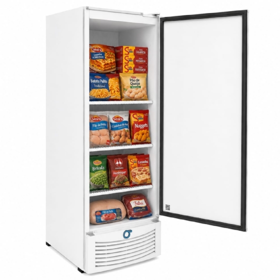 Freezer Vertical Tripla Ação 569 Litros Fricon Porta Cega Branco VCET569-220V