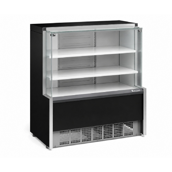 Balcão Refrigerado Vidro Reto 1,10M 2 Placas Frias Gelopar GPDA-110R PR 127v