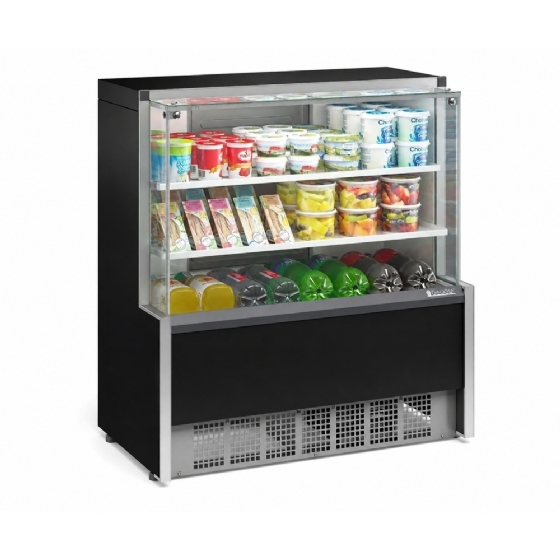 Balcão Refrigerado Vidro Reto 1,10M 2 Placas Frias Gelopar GPDA-110R PR 127v