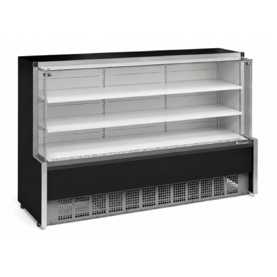 Balcão Refrigerado Vidro Reto 1,75M 2 Placas Frias Gelopar GPDA-175R PR 220v